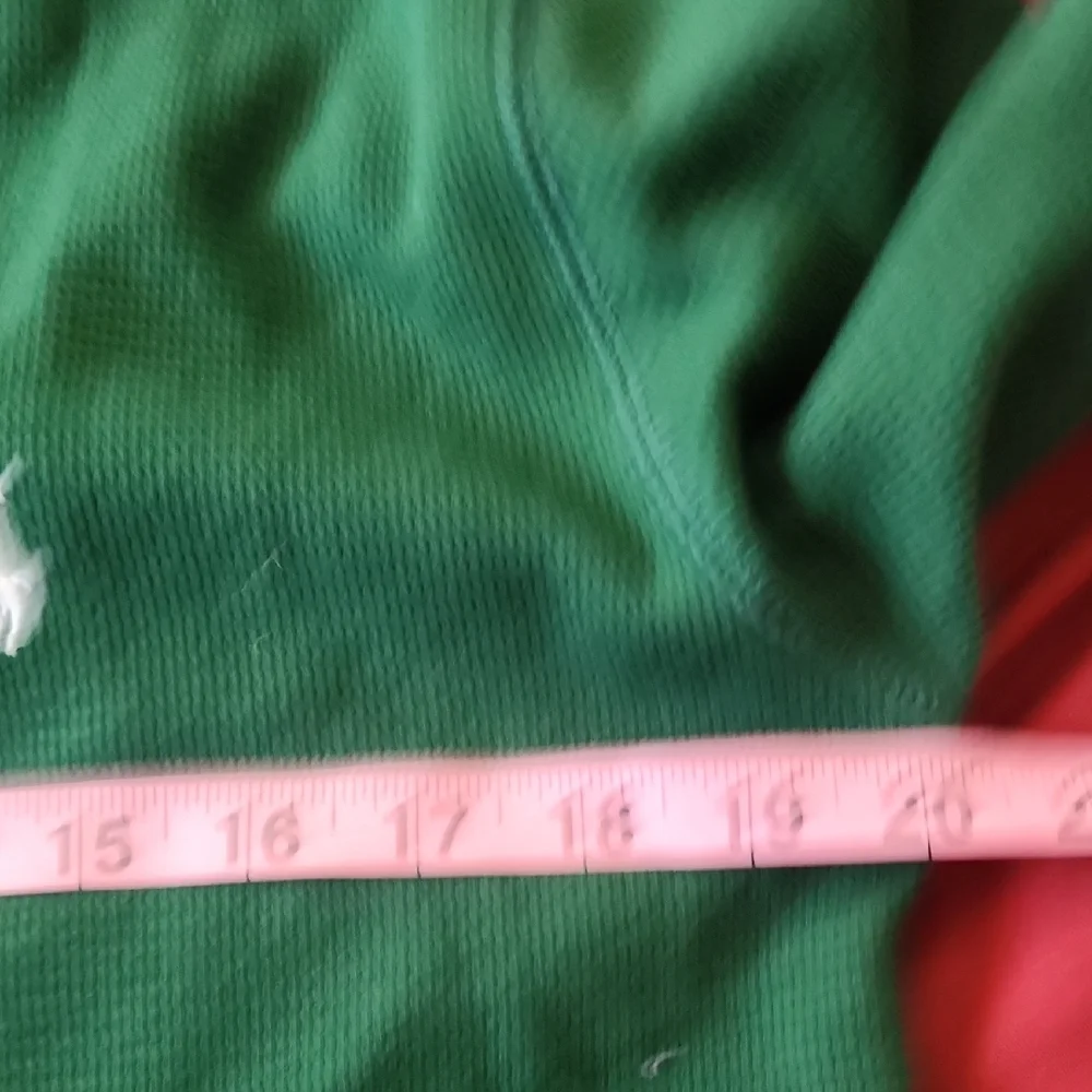 Polo Ralph Lauren Green Long Sleeve Crewneck Shirt – Classic Logo Tee